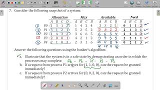 OS 2023 - Discussion 9 - [Part 2/2] Banker's Algorithm Example 2