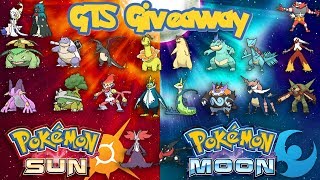 Pokémon Sun & Moon Reverse GTS Giveaway - Shiny Gen 1-7 Starters EVOLVED Round 2!