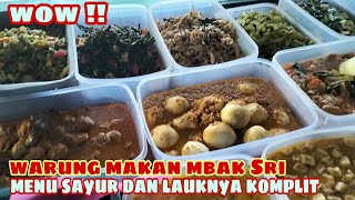 RICA AYAM DAN SAYUR LABU SIAM !! ANEKA SAYUR DAN LAUK PAUK ADA DISINI !! WARUNG MAKAN MBAK SRI !!