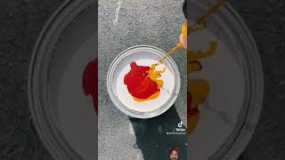 Mango 🥭 colour paint mixed #colourmixing #shortvideo #shorts