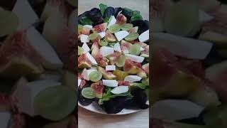 #shorts ЛЕТНИЙ САЛАТ С ИНЖИРОМ.Очень вкусно.