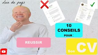 AVOIR UN BON CV avoir un bon cv