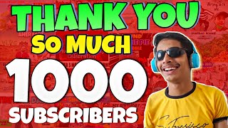 Thank you so much for 1000 Subscribers!!❤️