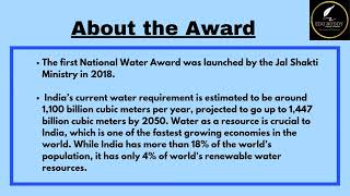 AWARDS # National Water Awards : EDU BUDDY