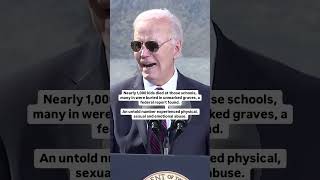 Biden "formally" apologizes for boarding school policy