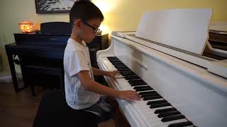 Parker Wolf (age 6) - Faber Piano Adventures 3A, Land of the Silver Birch (solo)