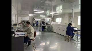 How the employees of the China lights factory work?