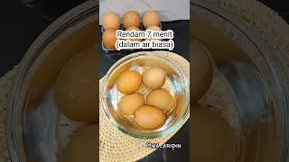 Note :Sesuaikan telur,jk size telur lbh besar tambahkan sdkit wkt memasak. Happy cooking,jng pusing😁