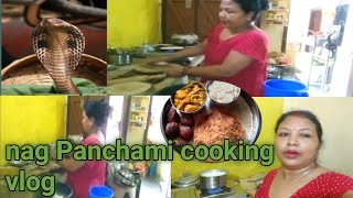 नाग पंचमी के दिन बनाई मैंने इतने पकवान||😱Aaj hai nag panchmi aur Maine banaya itna Sara khana😋