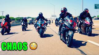 SKETCHIEST GROUP RIDE IVE EVER DONE 😅| M1000rr Ninja H2, Fireblade, Panigale V4 SP2 | DAINESE DALLAS