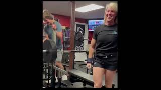 This Mom Benches Twice Her Body Weight, 2 reps of 315