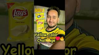 Eating yellow Color challenge 🔥 | #trending #viral #challenge #shorts #yellowfood #reels #minivlog