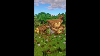 Minecraft Shorts | How to Build a Simple Survival House Tutorial