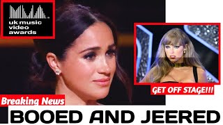 Meghan CRIES on 2024 UK music Video Awards as Crowd BOOED & JEERED her off the stage.