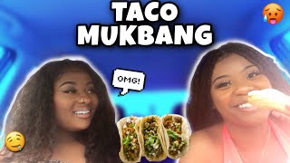 MEXICAN STREET TACOS + car MUKBANG