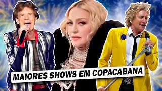 OS MAIORES SHOWS NA PRAIA DE COPACABANA NO RIO DE JANEIRO | MADONNA: THE CELEBRATION TOUR 2024