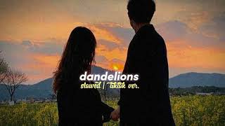 dandelions 🌼 - ruth b 🎧 (slowed+reverb) ☁️