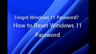 Reset Forgotten Windows 11 Password, PIN and Microsoft Account without any Software2024  CMD