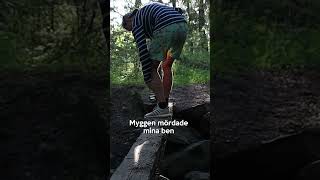 Cyklade ensam in i skogen #shorts