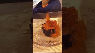 salmon roe sushiroll #shorts #sushi #cooking