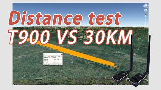 MFE T900 telemetry module transmission distance 30KM test！