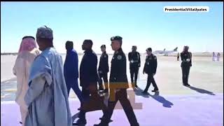 Watch As President Tinubu Lands In Saudi Arabia