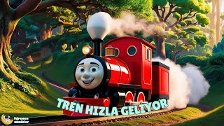 Tren Hızla Geliyor | Renkli Trenler Şarkısı 🚂🎨 | Çocuklar için Eğlenceli ve Öğretici Şarkı