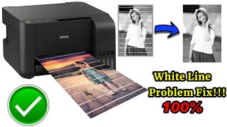 White line problem in printing Solve Epson Printer Printing White lines Problem