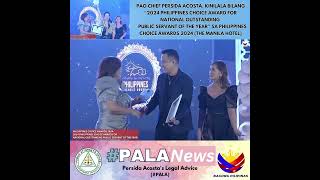 PAO CHIEF PERSIDA ACOSTA, KINILALA BILANG "2024 PHILIPPINES CHOICE AWARD...