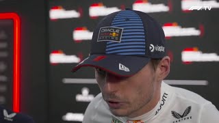 Verstappen's Post-FP2 interview "no words" after asked about his community service | Singapore GP 24