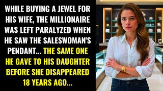 WHILE BUYING A JEWEL, THE MILLIONAIRE SAW THE PENDANT HE GAVE TO HIS DAUGHTER BEFORE SHE DISAPPEARED