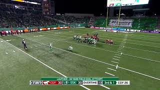 Brett Lauther Walk-Off Field Goal In 2021 Western Semi-Final (CFL)