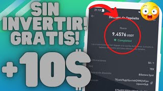 🤑¡ME PAGO 10$ SIN INVERTIR! COMO GANAR DINERO USDT SIN INVERSION! + COMPROBANTE DE PAGO! 2022🔥