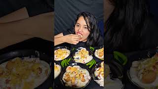 DAHI PURI EATINGCHALLENGE DAHI GOLGAPPA ASMRMUKBANG #shortvideo#viral#dahigolgappa #coorgfamilyeats