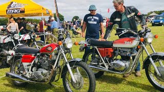 POPHAM AIRFIELD Motorcycle MEGA Meet BSA Rocket 3 NORTON Villiers Commando 750 Classic Bike FOR SALE