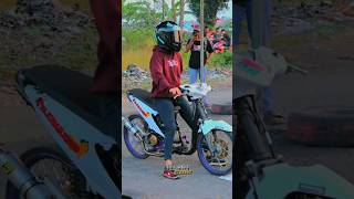 lady racer #illegalracing #dragbike #rizkigms #balapmotor #jokicewek