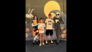 Our FIRST Disney Cruise!!  Jack and Sally showed up on the Disney Dream Halloween on the High Seas.