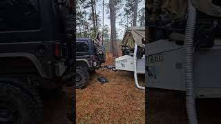 another nice day of camping #camping #overlanding #overlandtrailer #jeep #jk #jku #rtt #270awning