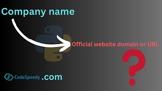 Get official website or URL from company name in Python