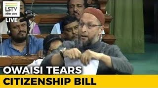 Asaduddin Owaisi tore Citizenship Amendment Bill in Loksabha, speaks big word  to Amit Shah