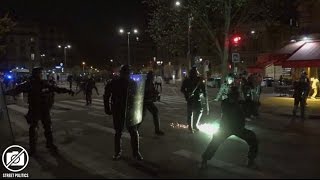 Paris : Légers affrontements avec la police après la mort de #LiuShaoyo 28/03/17