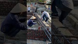 Simple house foundation beam weaving | Classic house construction, #construction , #building