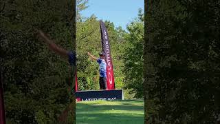 Eagle McMahon smashes a drive at Worlds #discgolf