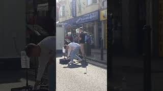 Two singing buskers in Christchurch 16.09.24.