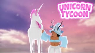 Playing Unicorn Tycoon on Roblox really fun game