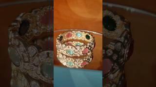 Very beautiful polki kundan bangle 😍 #jewellery #bangles #bangle #shorts #shortvideo #youtubeshorts