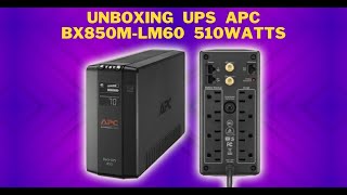 Unboxing UPS APC BX850M-LM60 510w para PCs y AiO de Casa y Oficina | SOPTECO