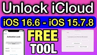 iOS 16.6 - iOS 15.7.8 iCloud Unlock From FREE 100% Working Tool