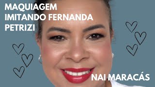 MAQUIAGEM IMITANDO FERNANDA PETRIZE, PARA OLHOS PEQUENOS E GORDINHOS