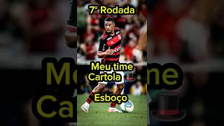 Meu Time - Esboço 7°Rodada. #brasileirão #futebolbrasileiro #cartolafcdicas #brasileirao2024 #shorts